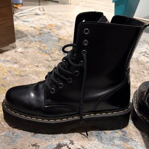 Dr. Martens Glossy Black Combat Boots